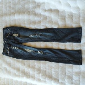 NWOT Rampage Rhinestone Jeans with Rips
